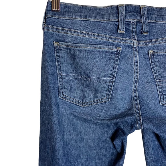 Lucky Brand Meadowood Moto Jeans Low Rise Skinny Zipper Detail Blue 0 25 - Picture 10 of 16